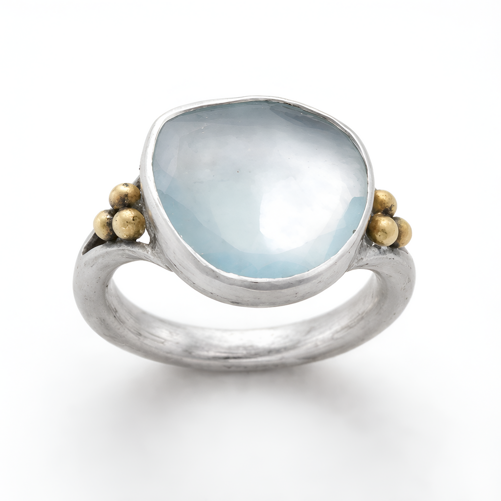 Salomé - Bague vintage incrustée de zircons pour femme