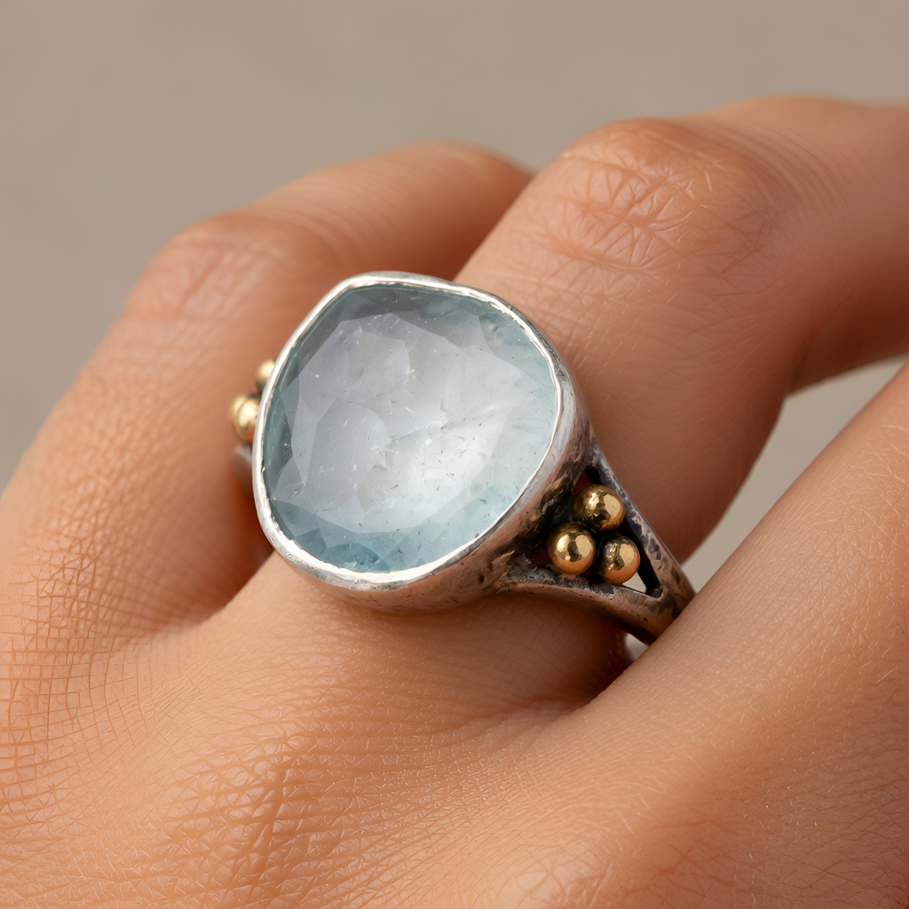 Salomé - Bague vintage incrustée de zircons pour femme