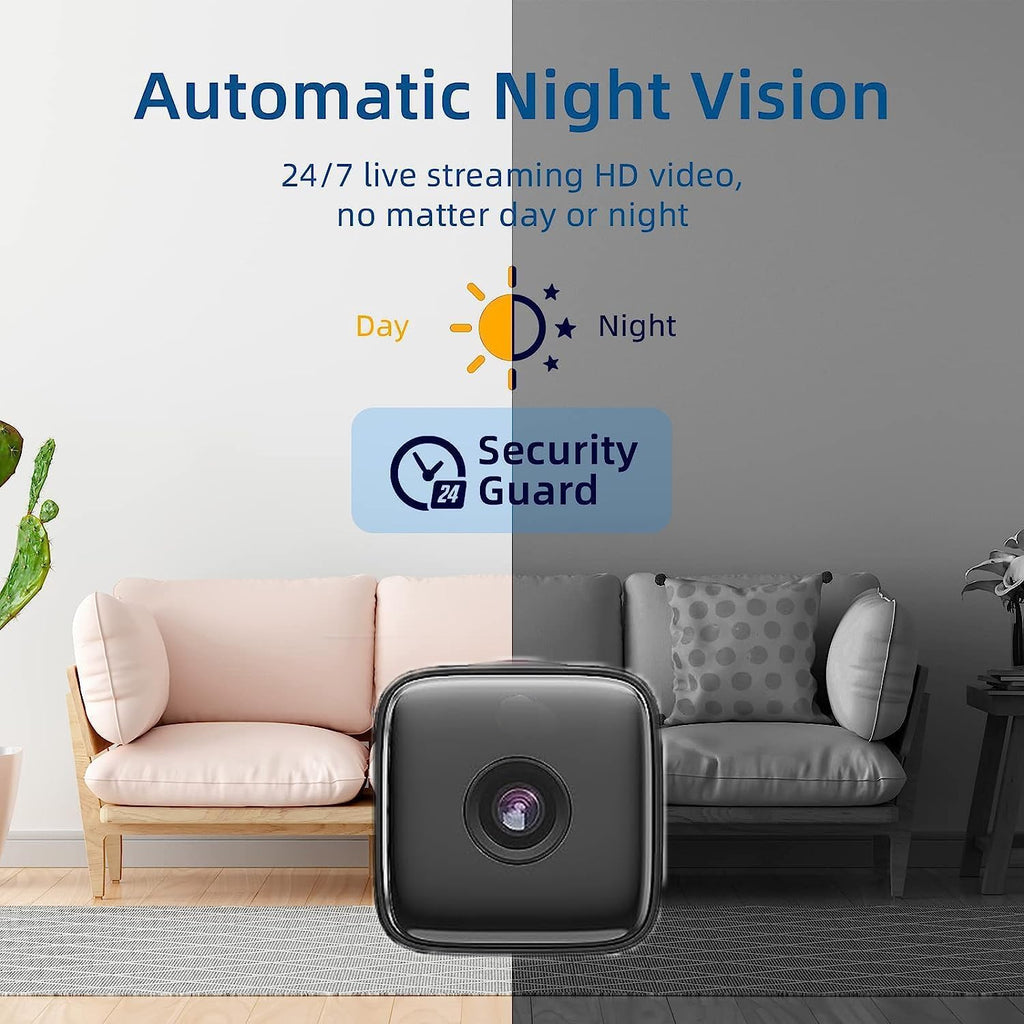 Caméra intérieure | Vision nocturne & Détection de mouvement | Accès Wi-Fi | SecureView