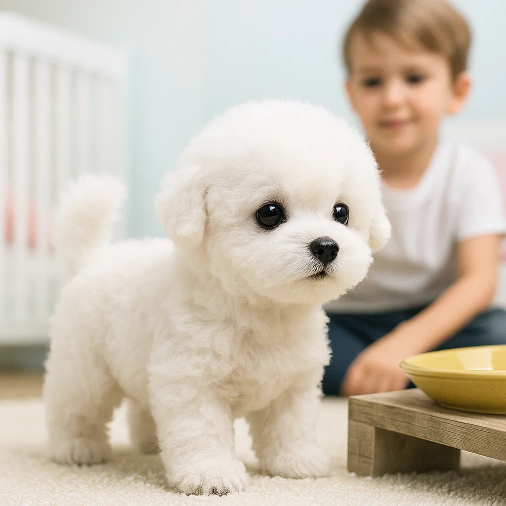 Chiens en Peluche Interactifs - Peluche Réaliste pour Enfants et Adultes avec Mouvements et Sons