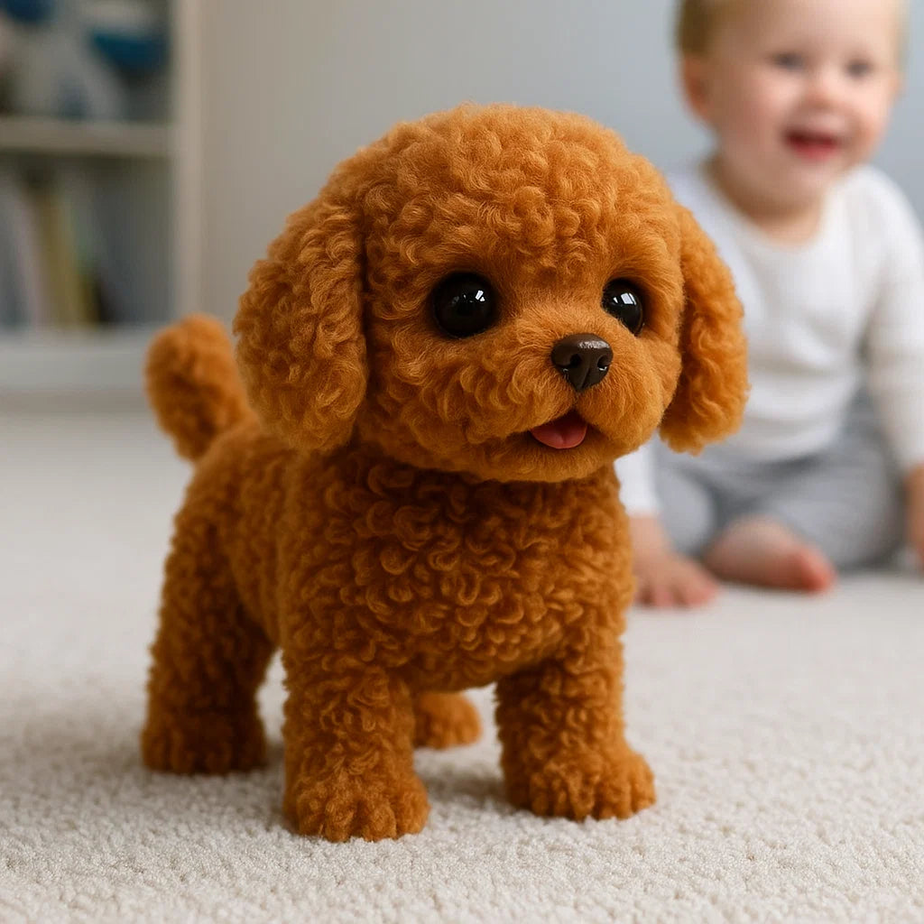 Chiens en Peluche Interactifs - Peluche Réaliste pour Enfants et Adultes avec Mouvements et Sons