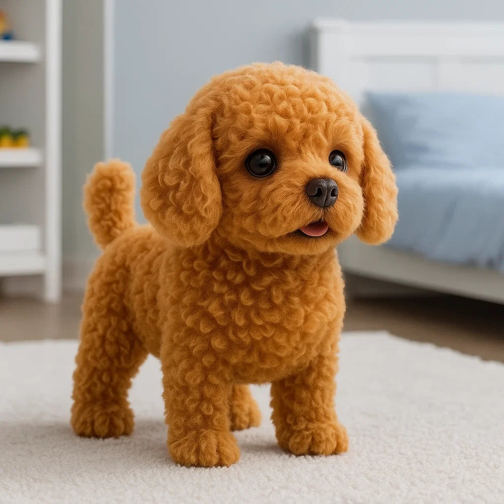 Chiens en Peluche Interactifs - Peluche Réaliste pour Enfants et Adultes avec Mouvements et Sons