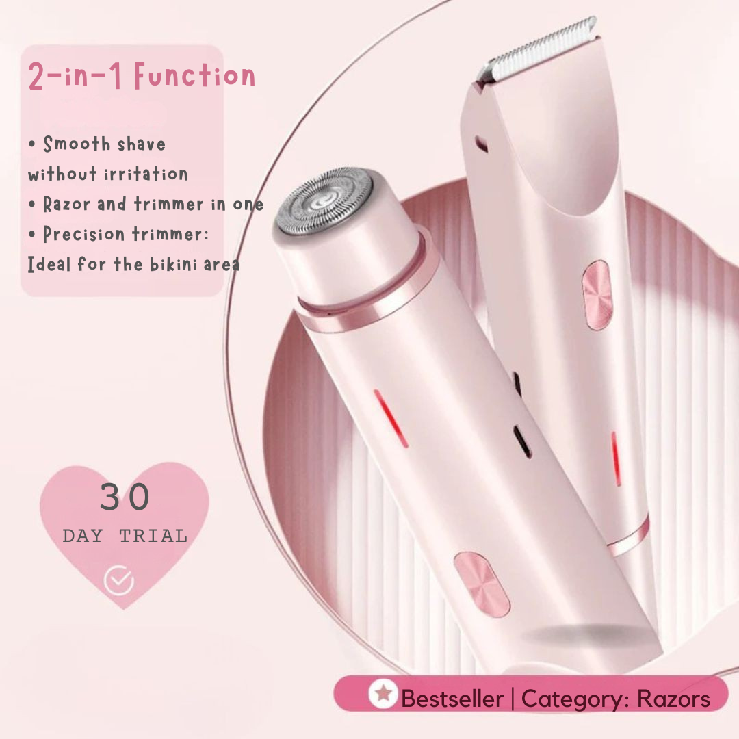 Rasoir intime | Rasoir électrique sans fil | Rasage doux humide et sec | IntimLisse