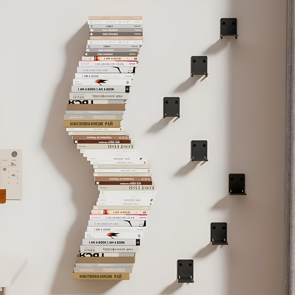 Étagère invisible murale – étagère flottante en métal pour livres