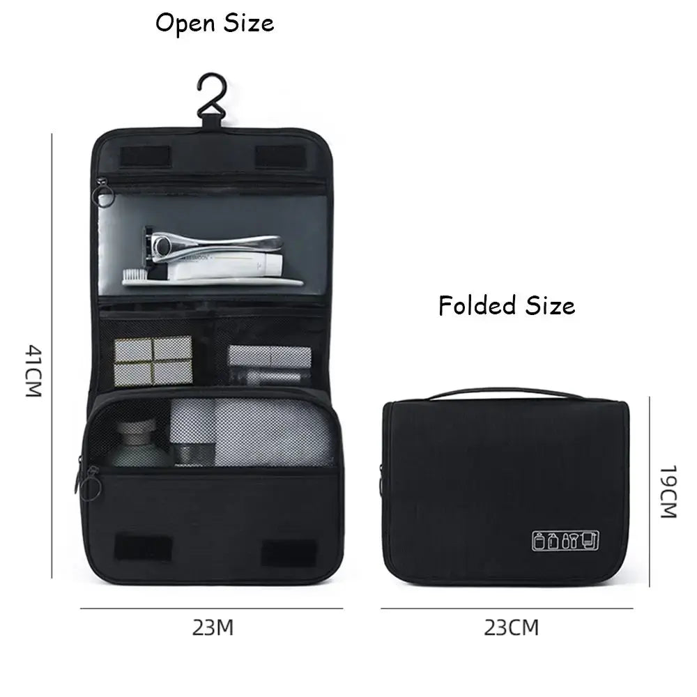 Skanto | CompactCare Trousse de Toilette – Pliable, Résistante à l'Eau et Pratique pour les Voyages