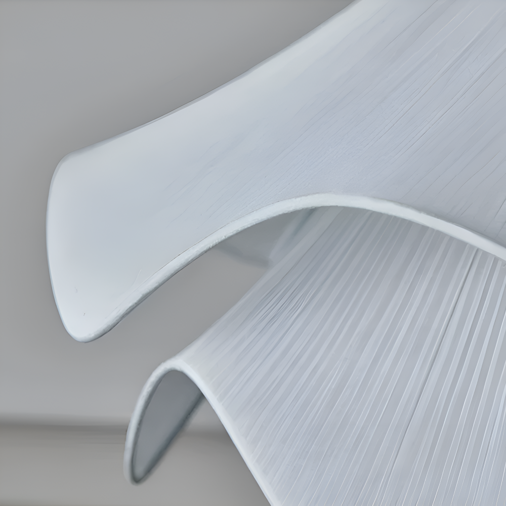 Lampe suspendue Japandi en tissu en forme de fleur