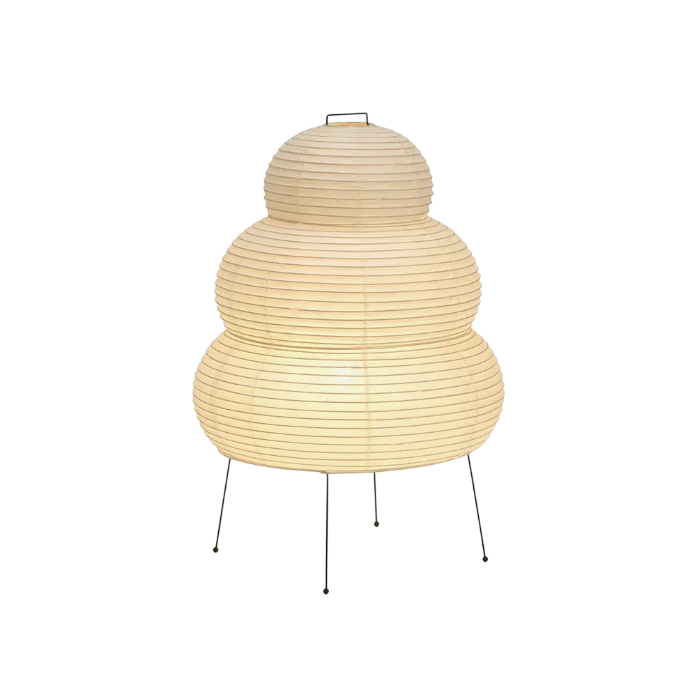 Lampe sur pied moderne en papier de riz