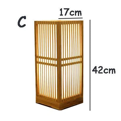 Lampe de table en bambou et bois – design japonais pour un éclairage apaisant