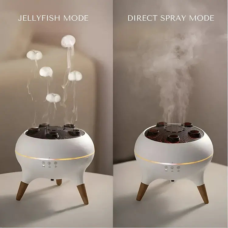 Jellyfel™ | Diffuseur de Brume Méduse — Aromathérapie avec effets lumineux colorés