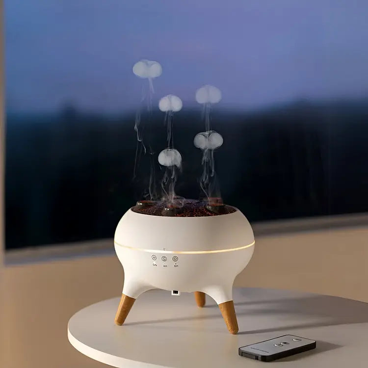 Jellyfel™ | Diffuseur de Brume Méduse — Aromathérapie avec effets lumineux colorés