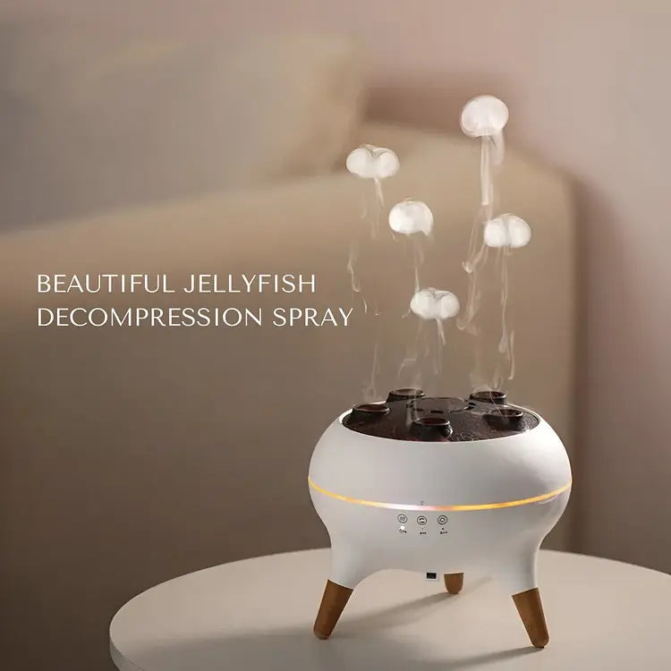 Jellyfel™ | Diffuseur de Brume Méduse — Aromathérapie avec effets lumineux colorés