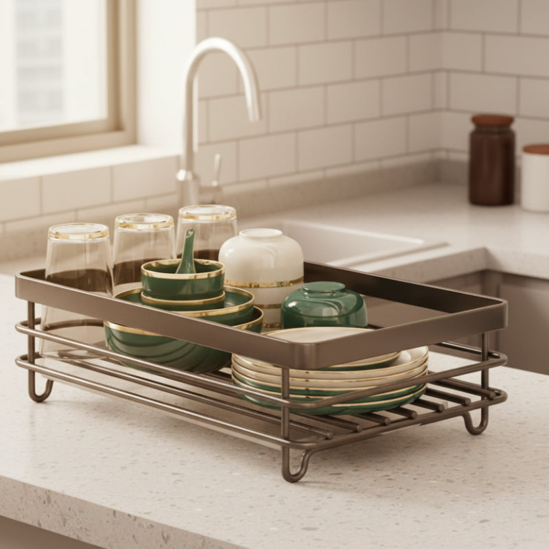 MODULKITCH – Égouttoir pliable en acier inoxydable pour cuisines compactes et élégantes