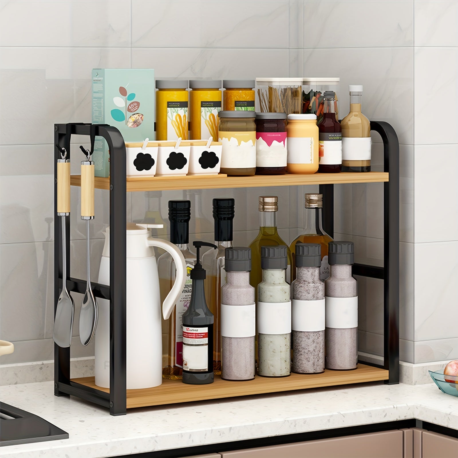 Étagère à épices de cuisine – Pratique et inoxydable