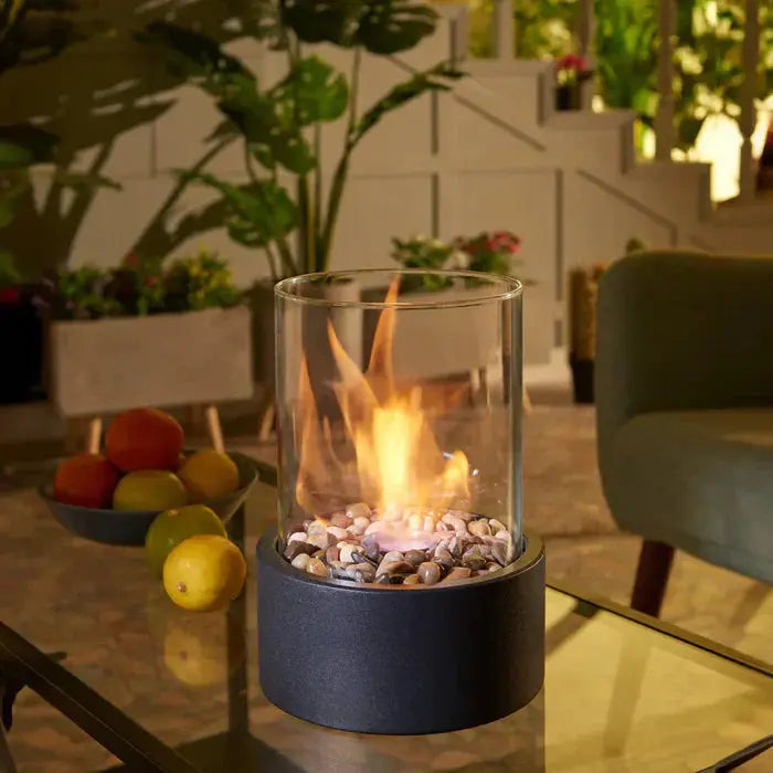 Cheminée | Lampe de table à feu | Flamme visible | FlammeClaire