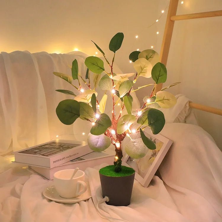 Lampe LED en forme de branche blanche chaude – lampe décorative avec USB pour l'intérieur