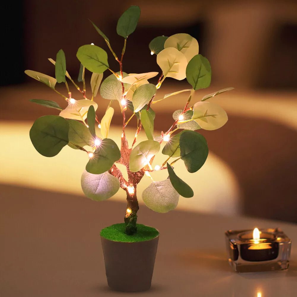 Lampe LED en forme de branche blanche chaude – lampe décorative avec USB pour l'intérieur