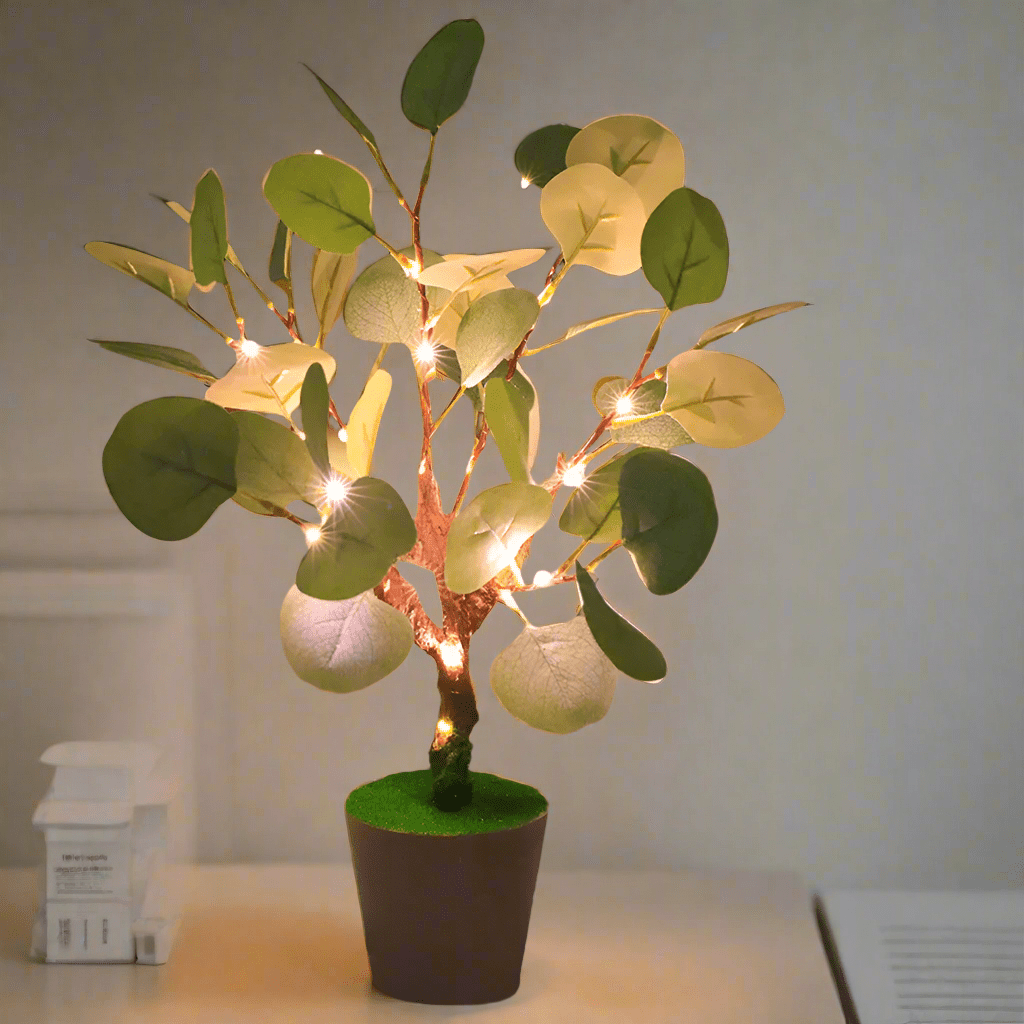 Lampe LED en forme de branche blanche chaude – lampe décorative avec USB pour l'intérieur