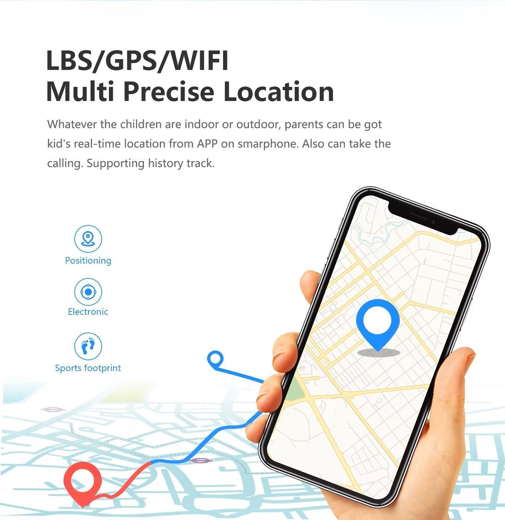Montre GPS pour enfants | Appels vidéo 4G et contacts | Bouton SOS | KidLink