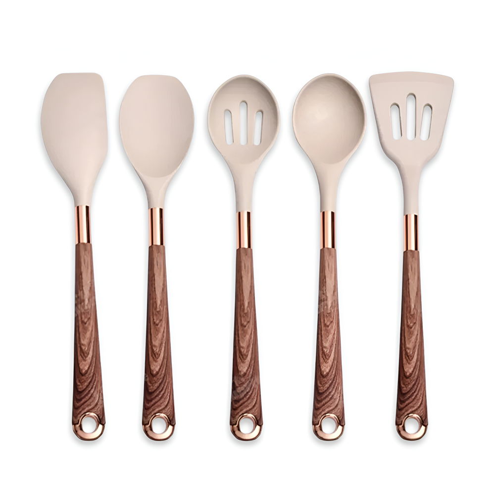 Ensemble d'ustensiles de cuisine en silicone de 10 pièces – Ustensiles de cuisine antiadhésifs, Résistants à la chaleur