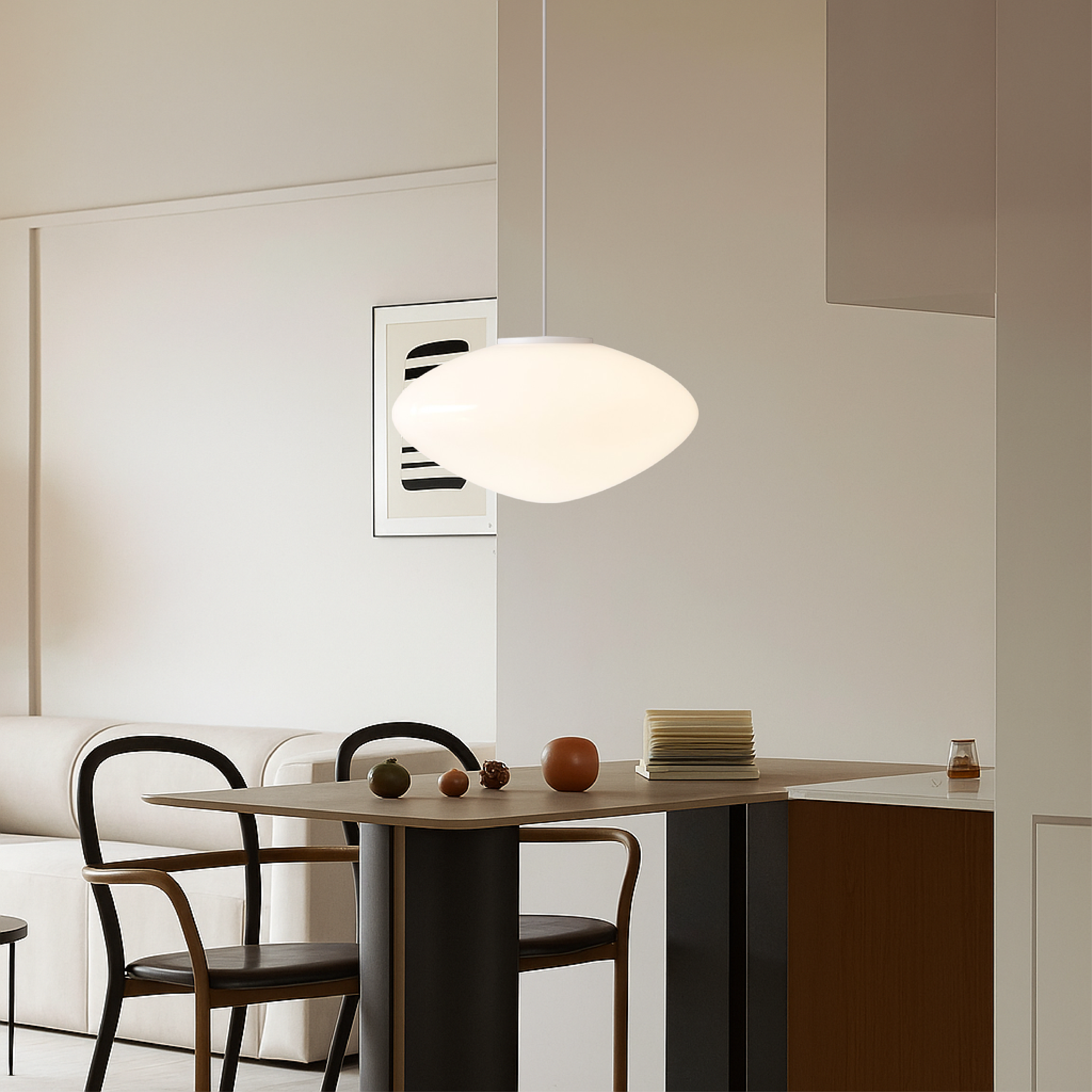 Lampe suspendue danoise classique