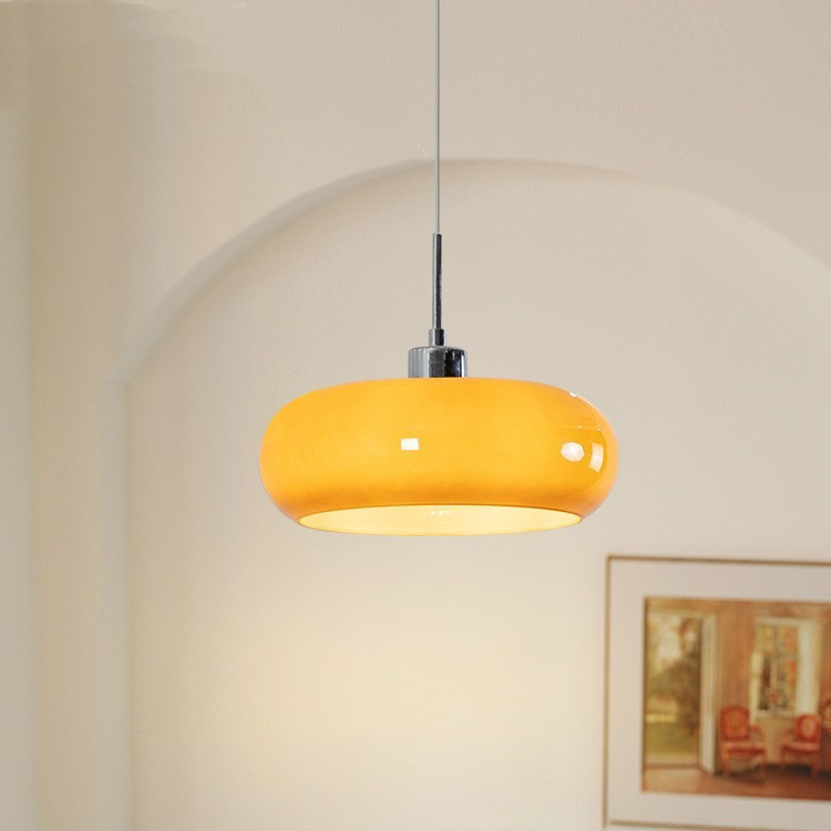 Suspension en verre moderne au design Bauhaus