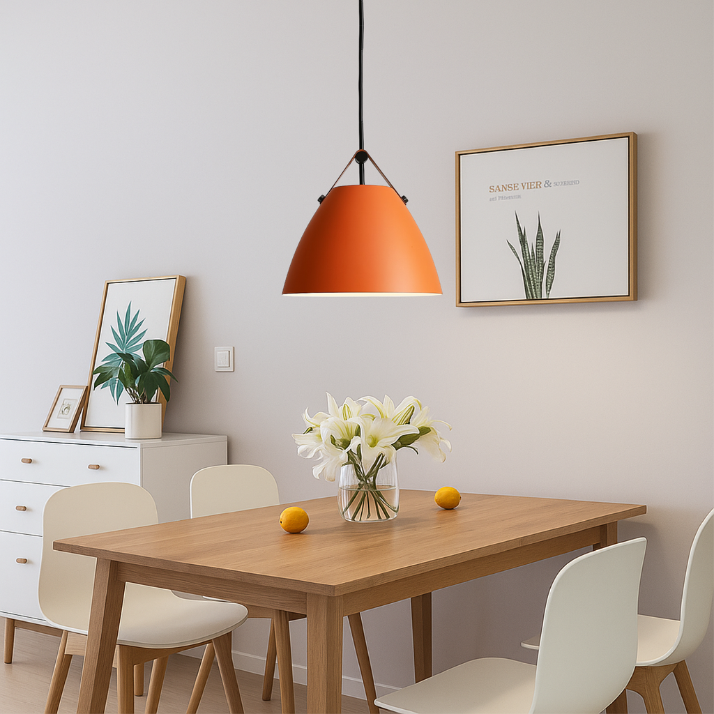 Lampe suspendue classique scandinave colorée