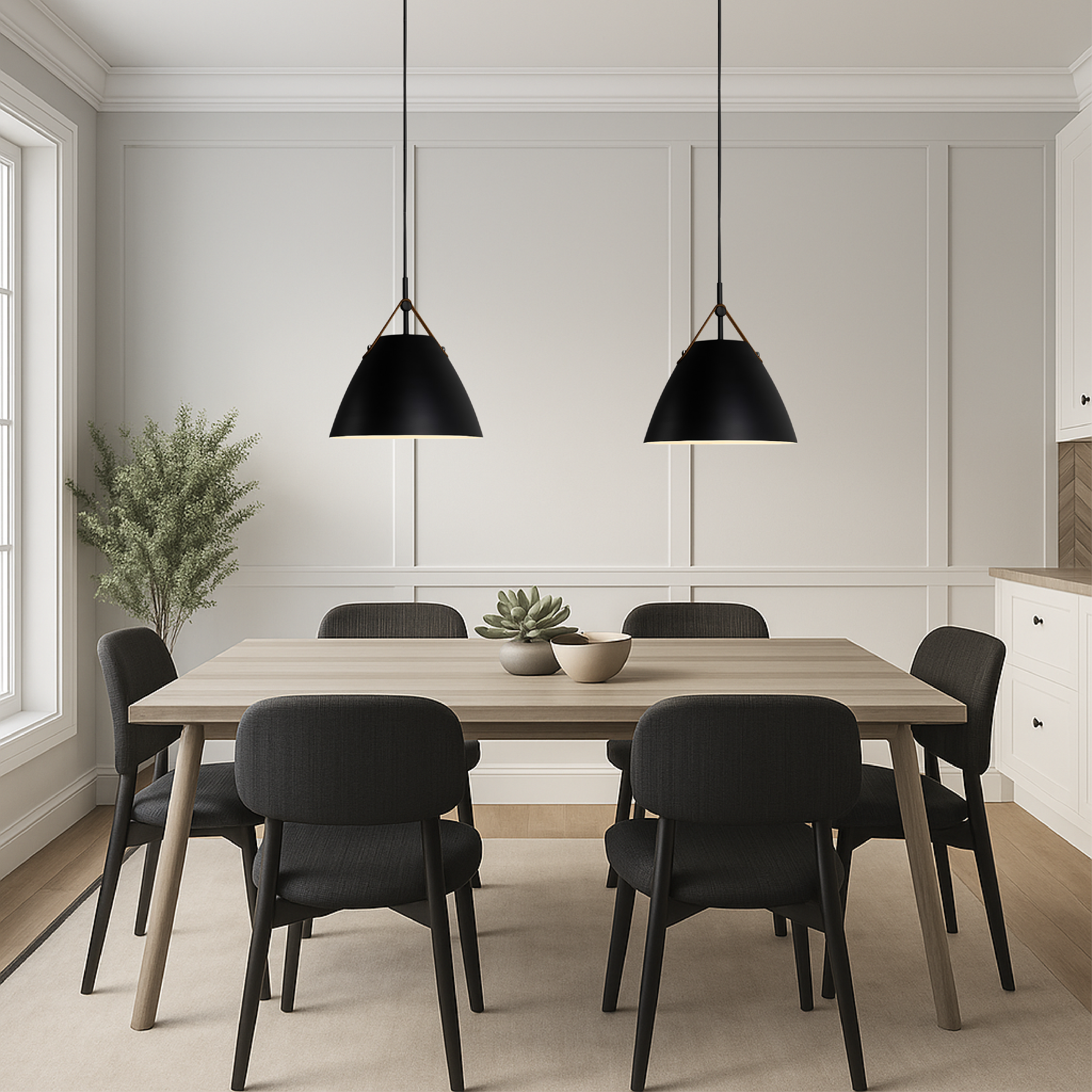 Lampe suspendue classique scandinave colorée