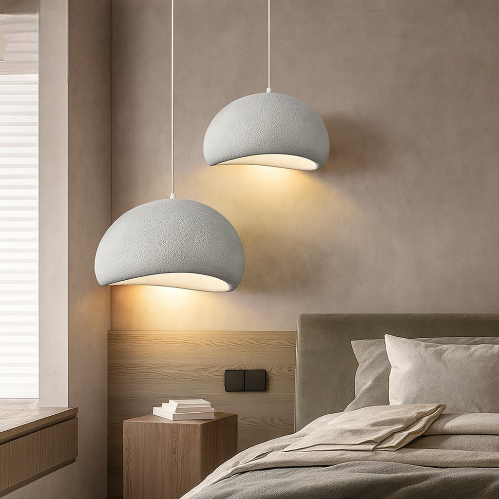 Lampe Suspendue en Dôme de Style Wabi-Sabi