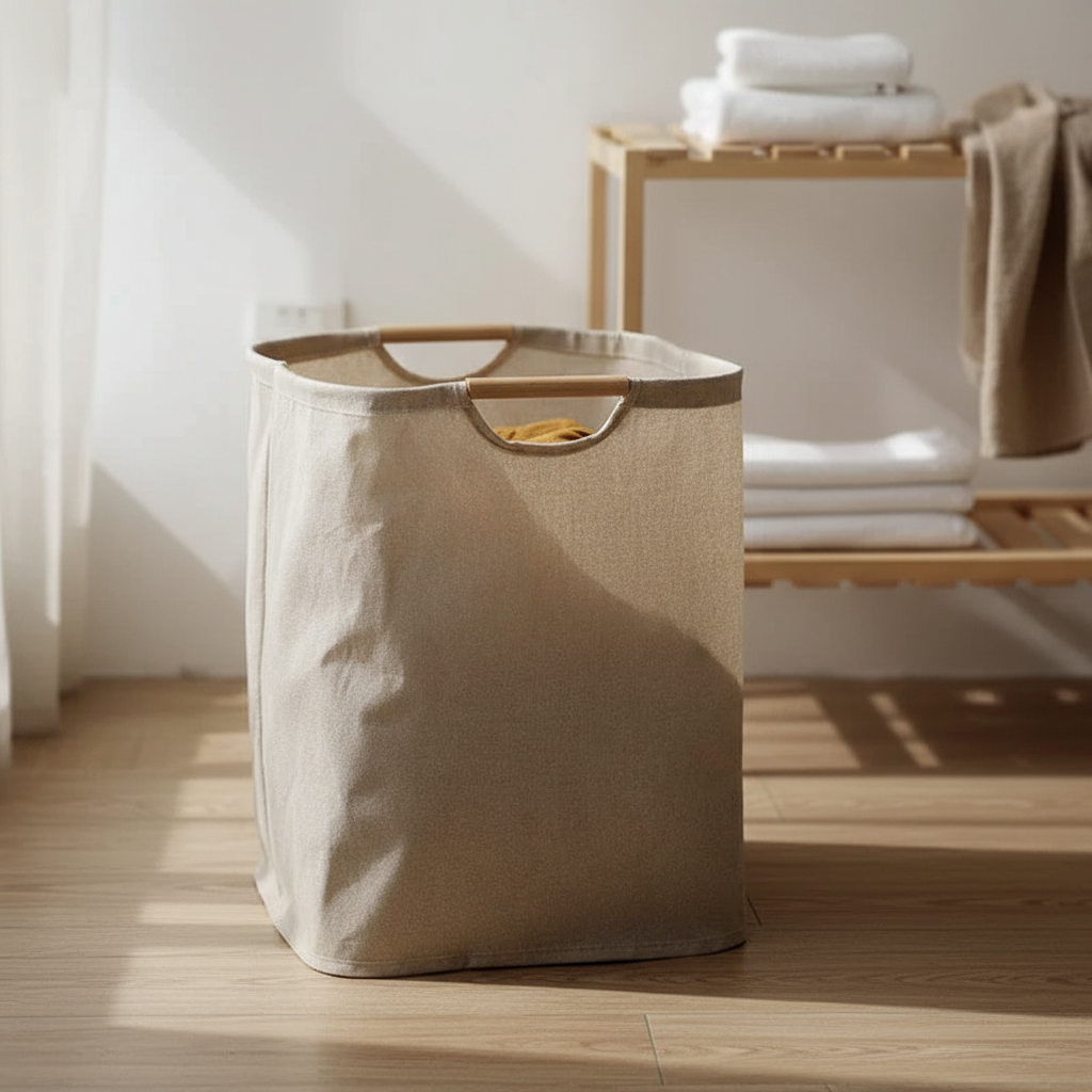 Panier pliable en coton et lin - WashiBasket