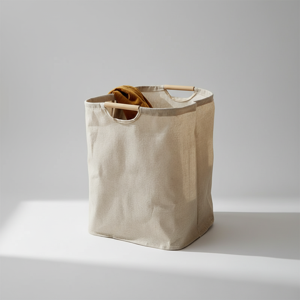 Panier pliable en coton et lin - WashiBasket