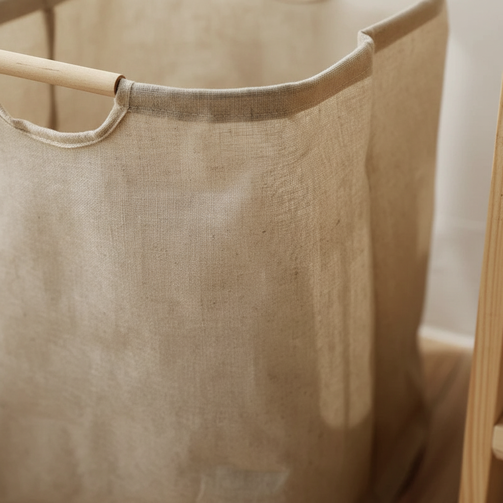 Panier pliable en coton et lin - WashiBasket