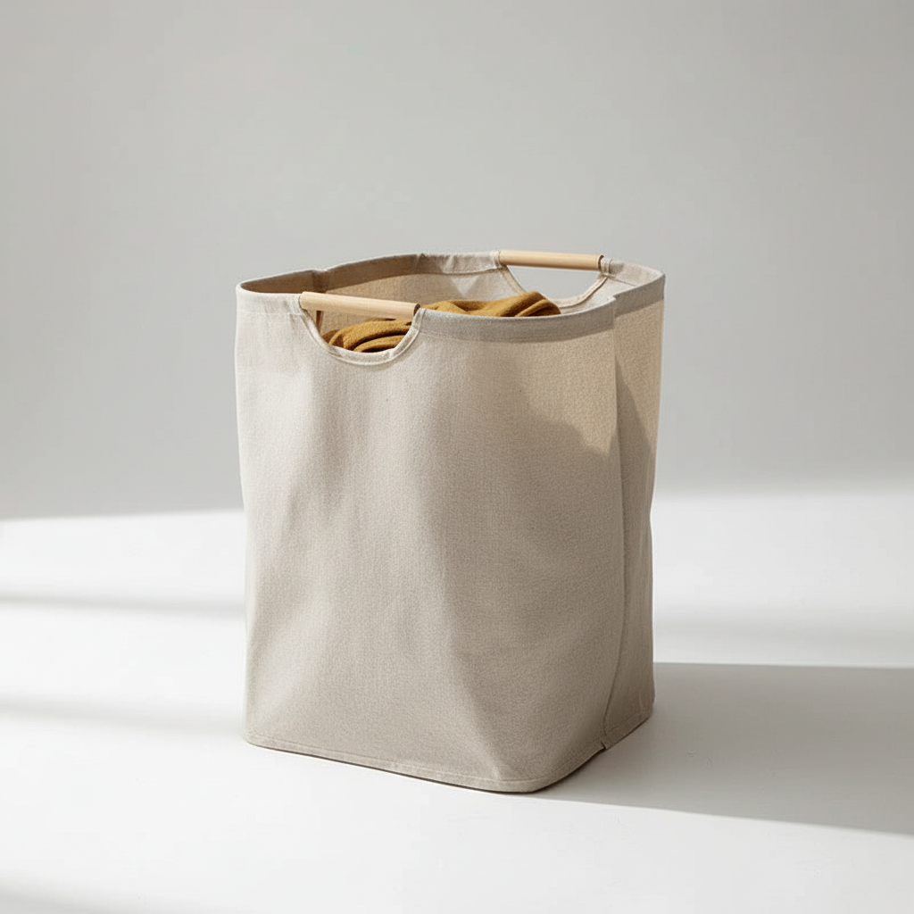 Panier pliable en coton et lin - WashiBasket