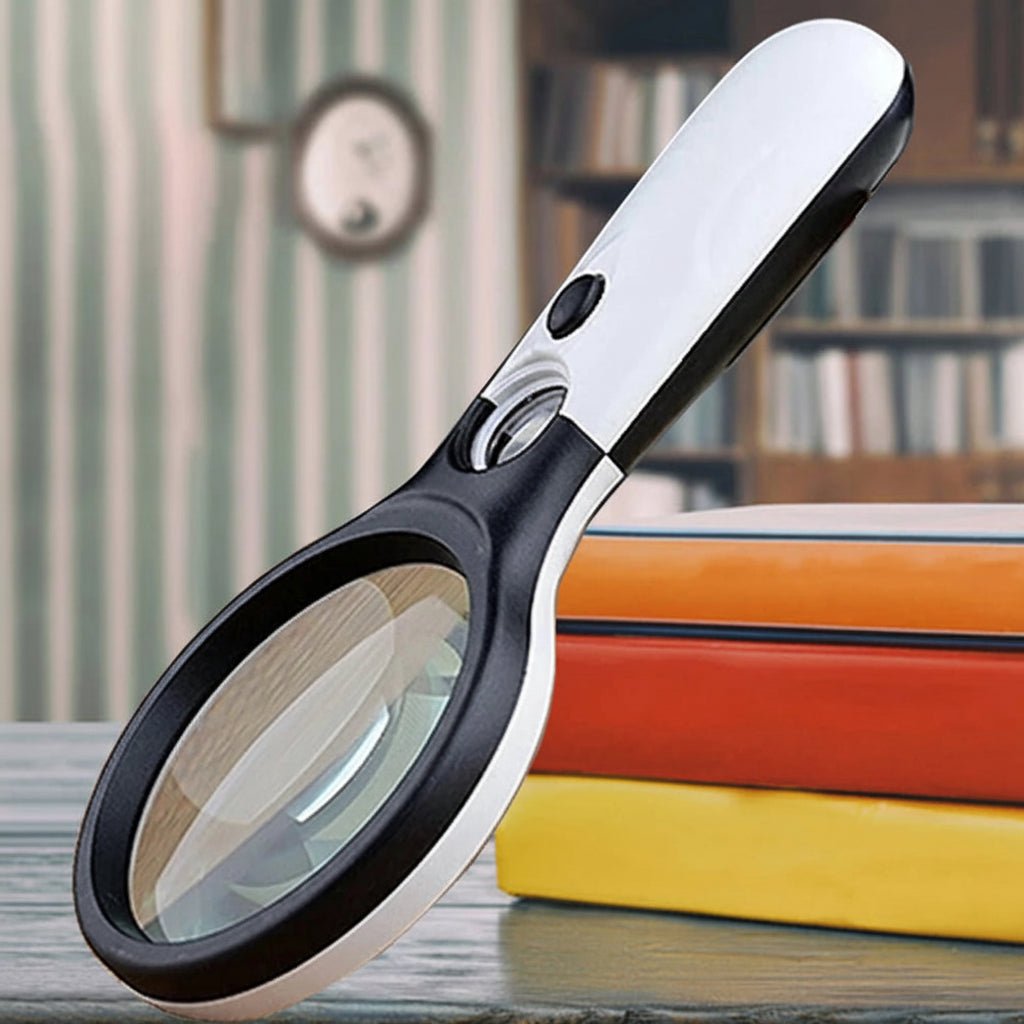 DETAILVIEW - Loupe de poche 45x avec lumière LED conçue pour une lecture précise et une inspection détaillée