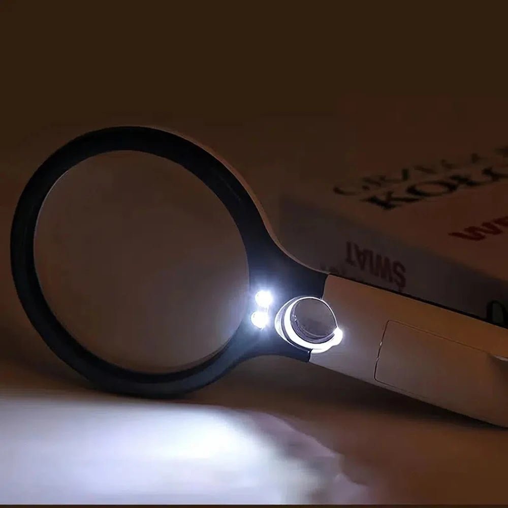 DETAILVIEW - Loupe de poche 45x avec lumière LED conçue pour une lecture précise et une inspection détaillée