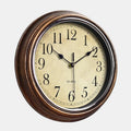 Horloge murale en bois classique – mécanisme silencieux et décoration murale intemporelle