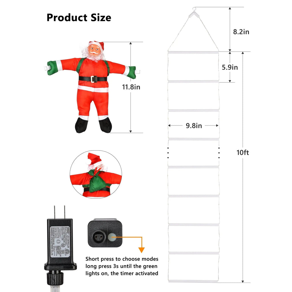50% de réduction | SantaClimber™ | Décoration festive pour votre maison chaleureuse et joyeuse