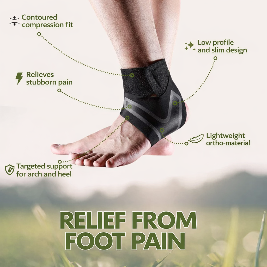 Bandage de cheville | Bandage de pied avec compression | Maintien stable pour le talon | Orthexa