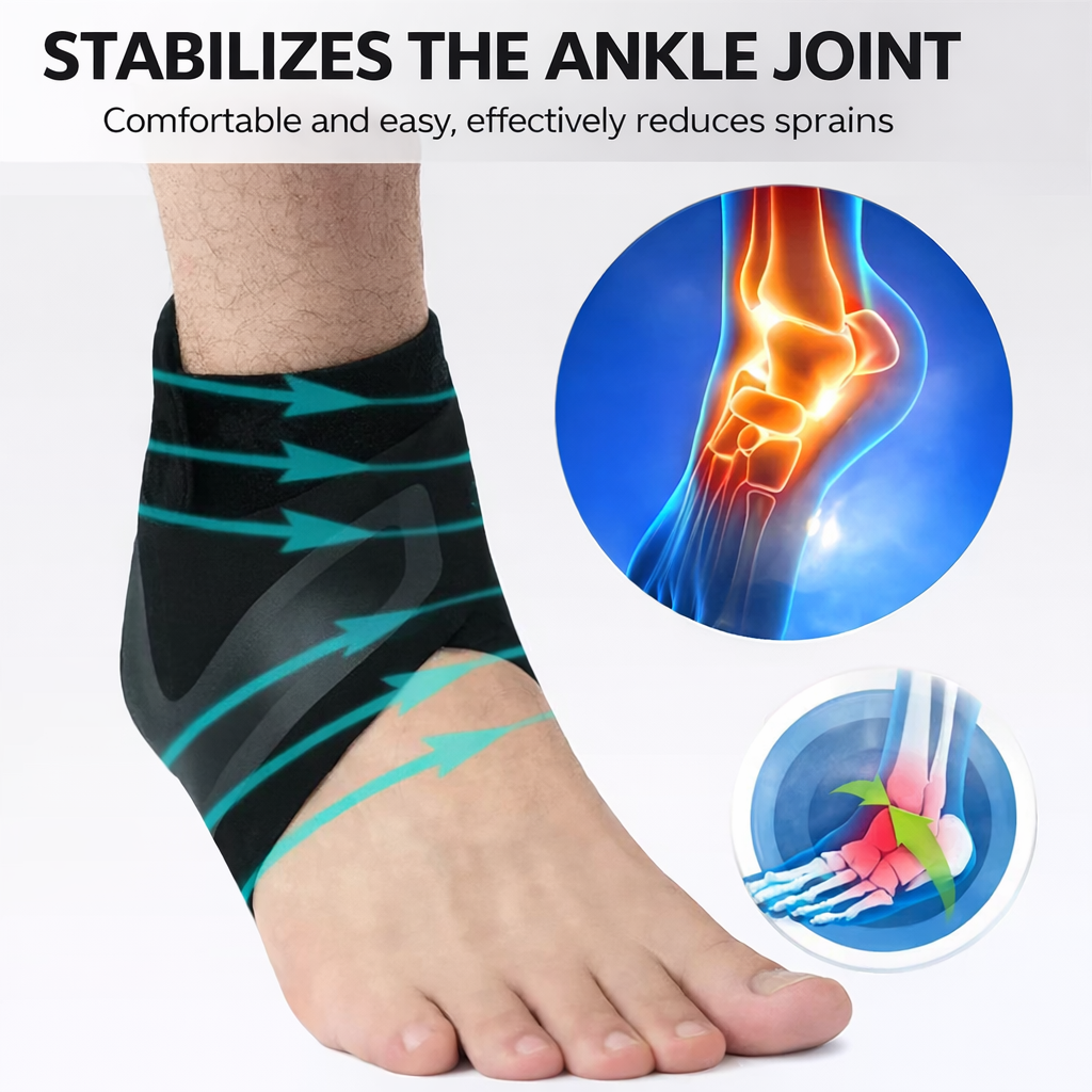 Bandage de cheville | Bandage de pied avec compression | Maintien stable pour le talon | Orthexa