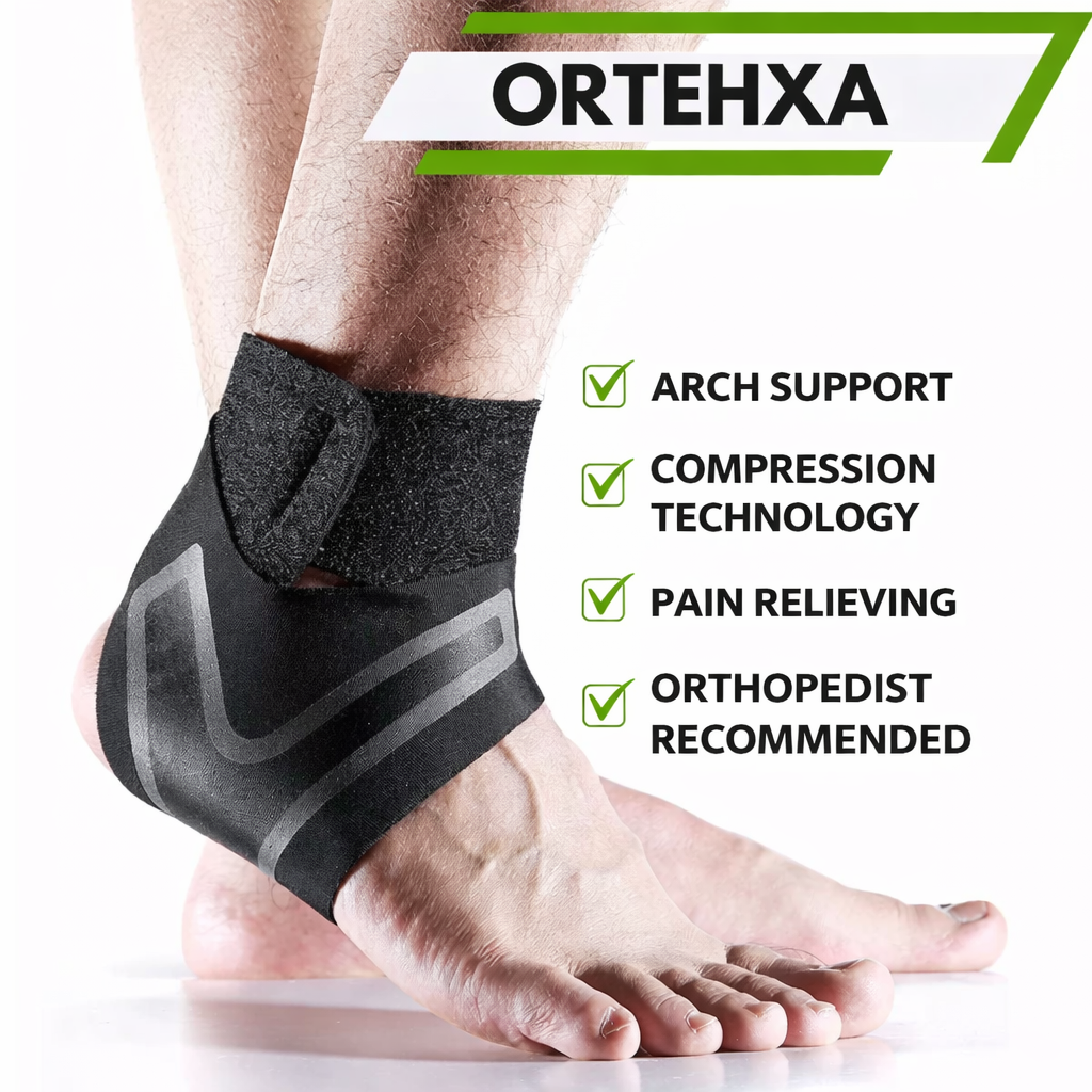 Bandage de cheville | Bandage de pied avec compression | Maintien stable pour le talon | Orthexa