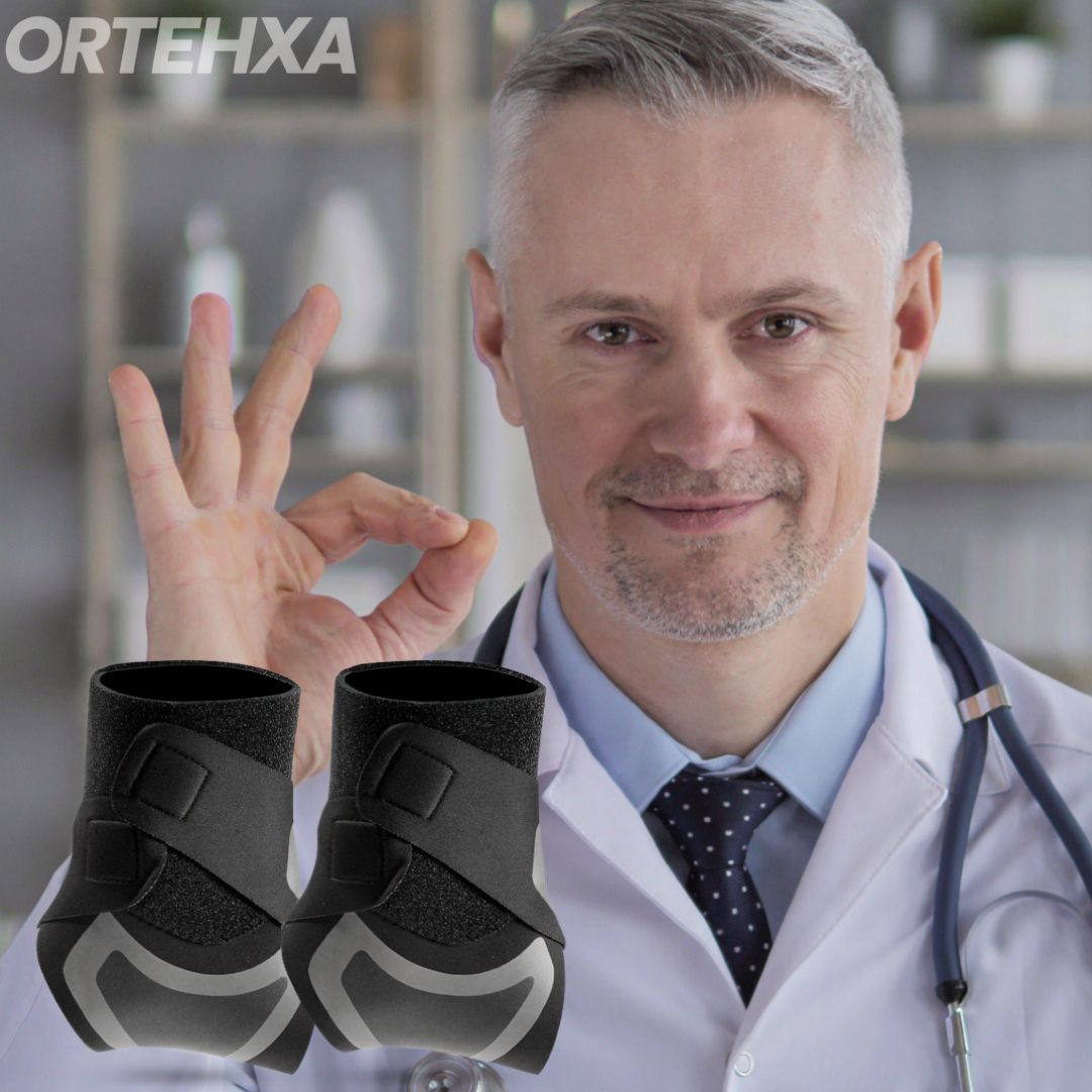 Bandage de cheville | Bandage de pied avec compression | Maintien stable pour le talon | Orthexa