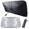 Rideau de protection solaire compact et pliable pour voitures - caoutchouc argenté protection UV pour SUV et breaks