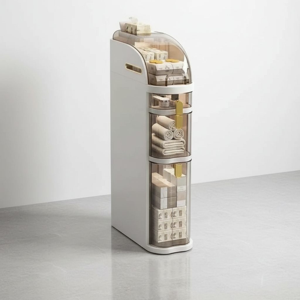 Espace de rangement compact avec roulettes - AquaShieldCart