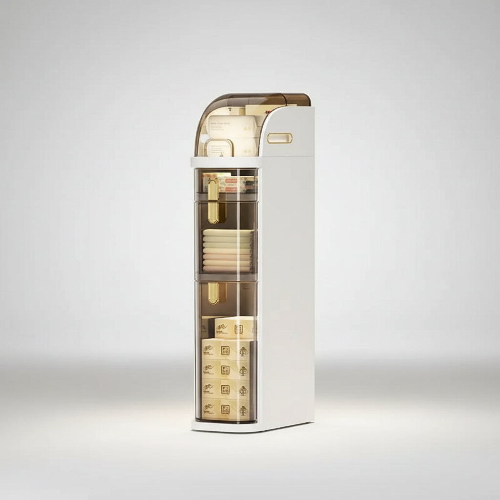 Espace de rangement compact avec roulettes - AquaShieldCart