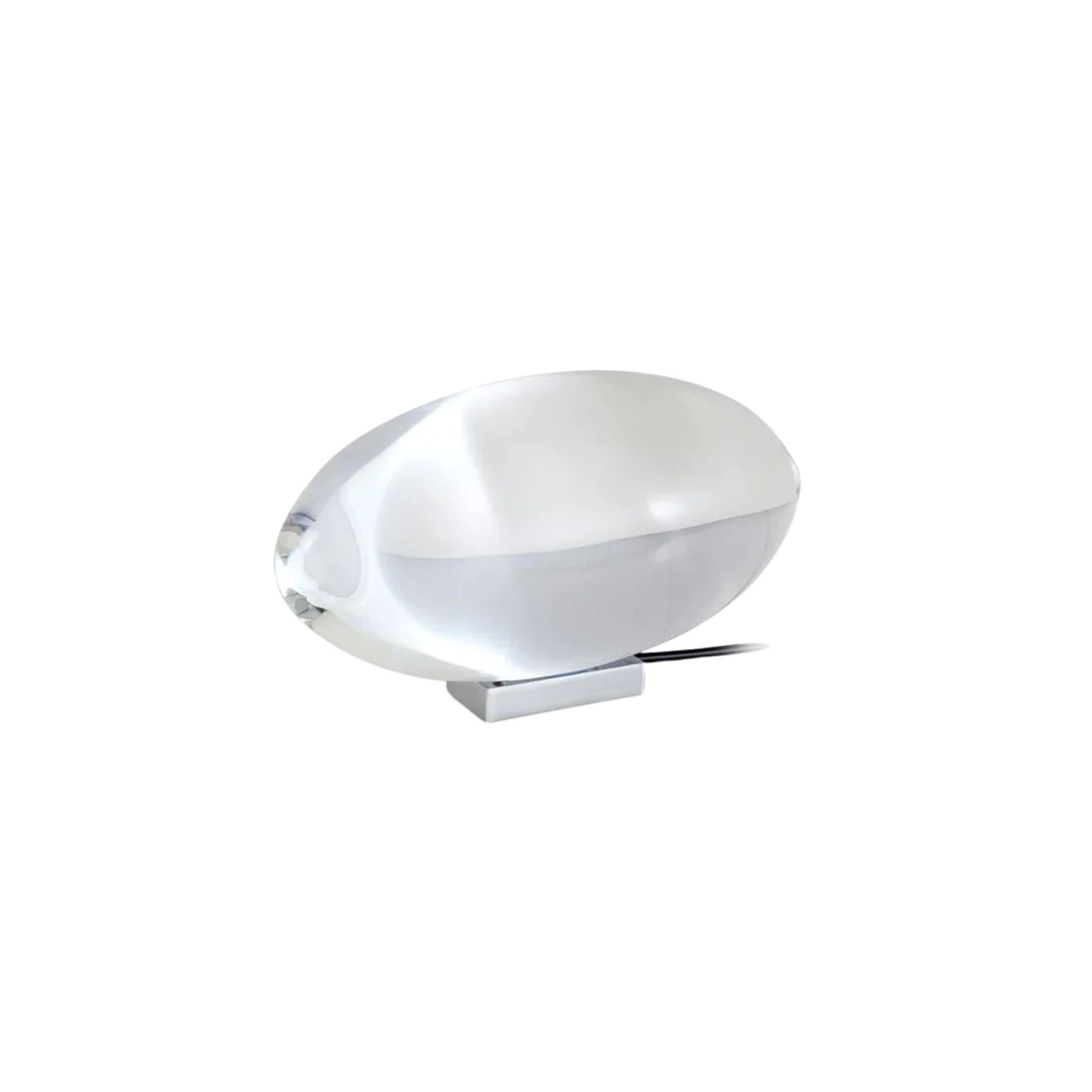 Lampe de table en cristal avec LED – lampe décorative avec lumière d'ambiance