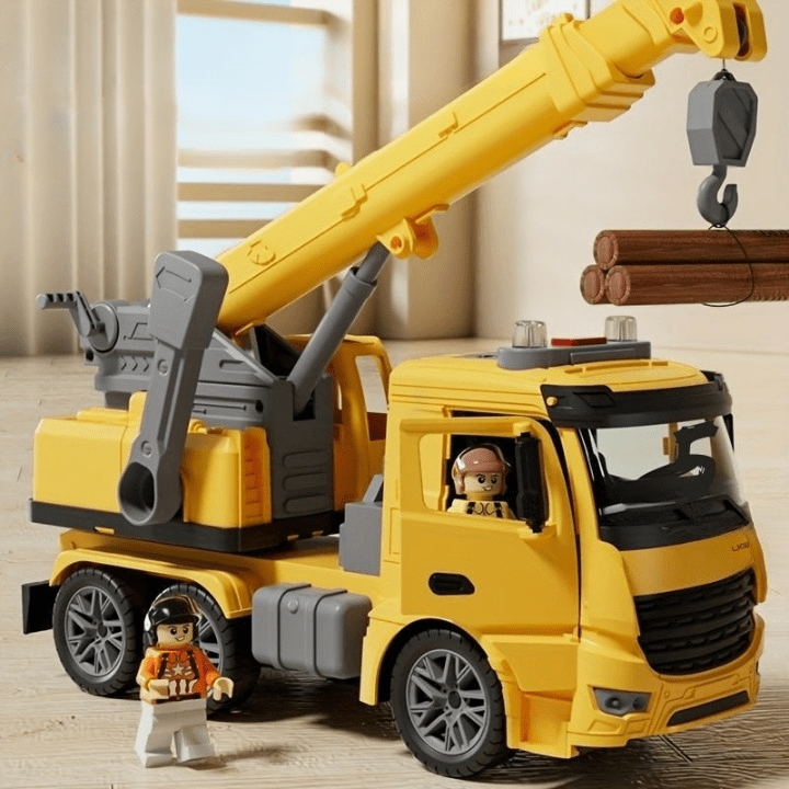 BUILDPLAY – Jouet de grue avec lumière et son pour un plaisir créatif sur le chantier