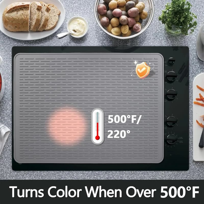 Couvre-plaque de cuisine | Protection contre la chaleur et les rayures | Antidérapant Multifonction | CookGuard