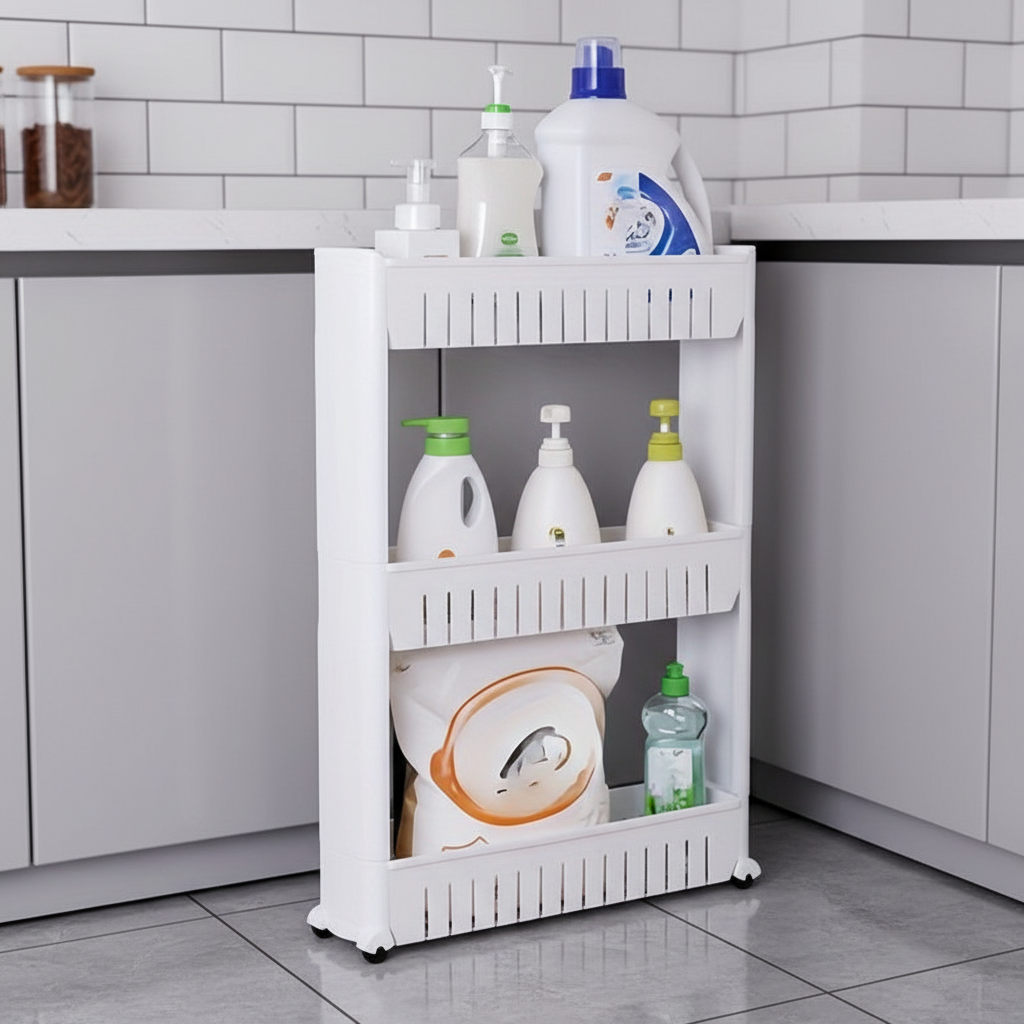 Organisateur en plastique avec roulettes - SlimGlide