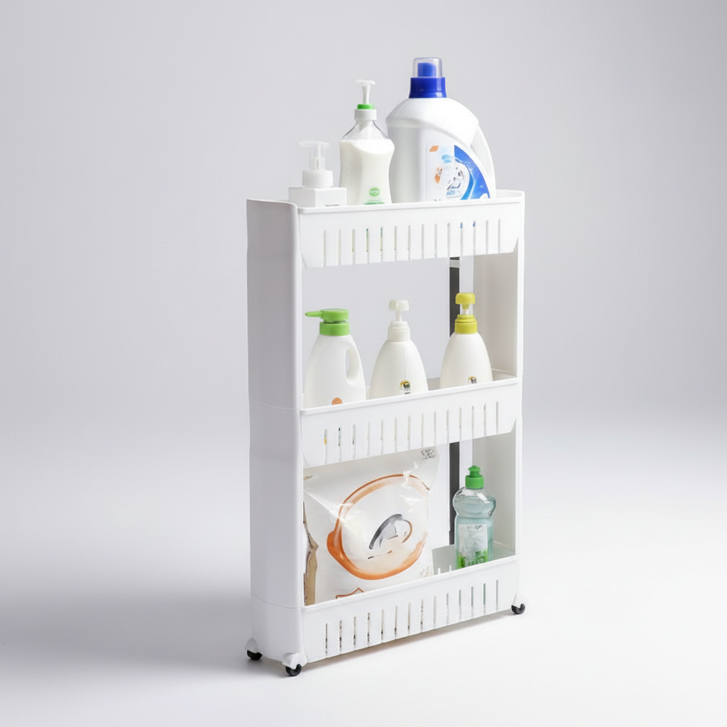 Organisateur en plastique avec roulettes - SlimGlide