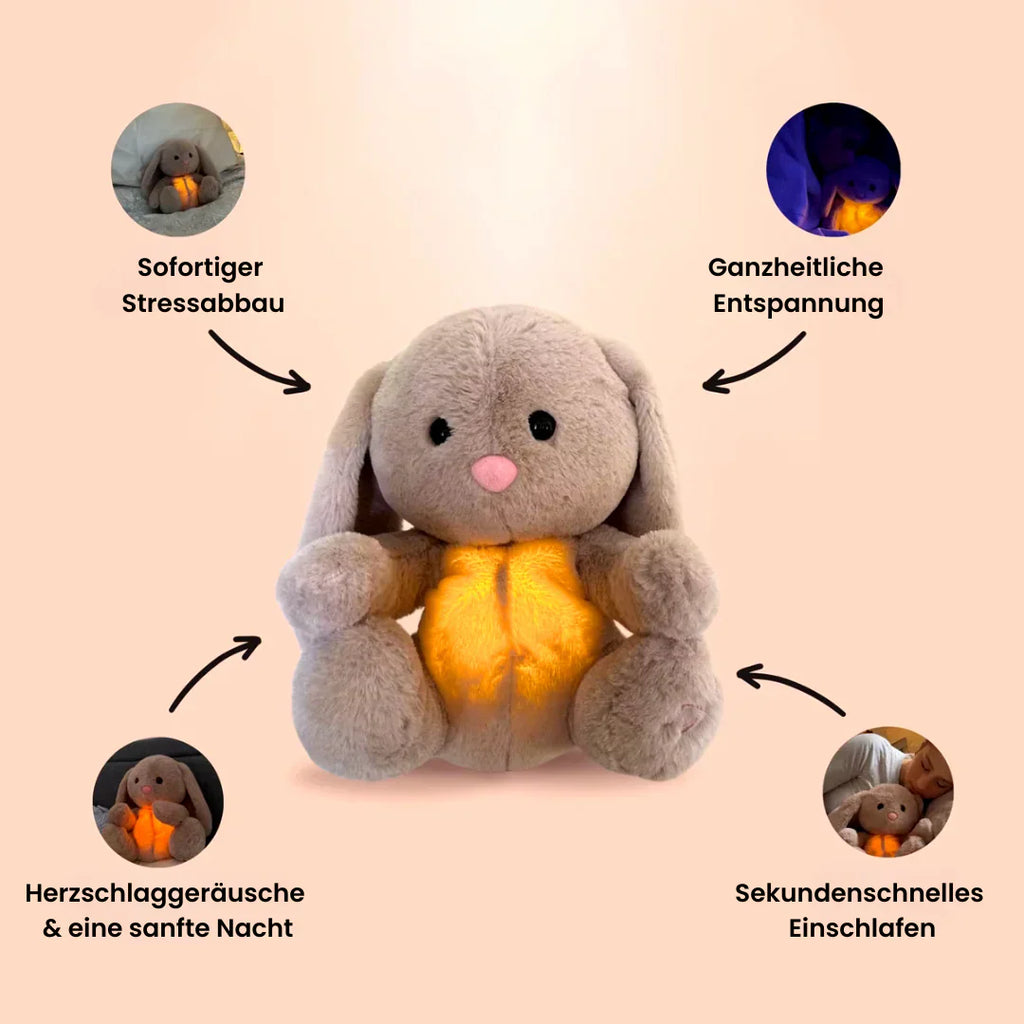 Peluche | Douce respiration pour la sérénité | Lavable avec module amovible | BunnyDormeur