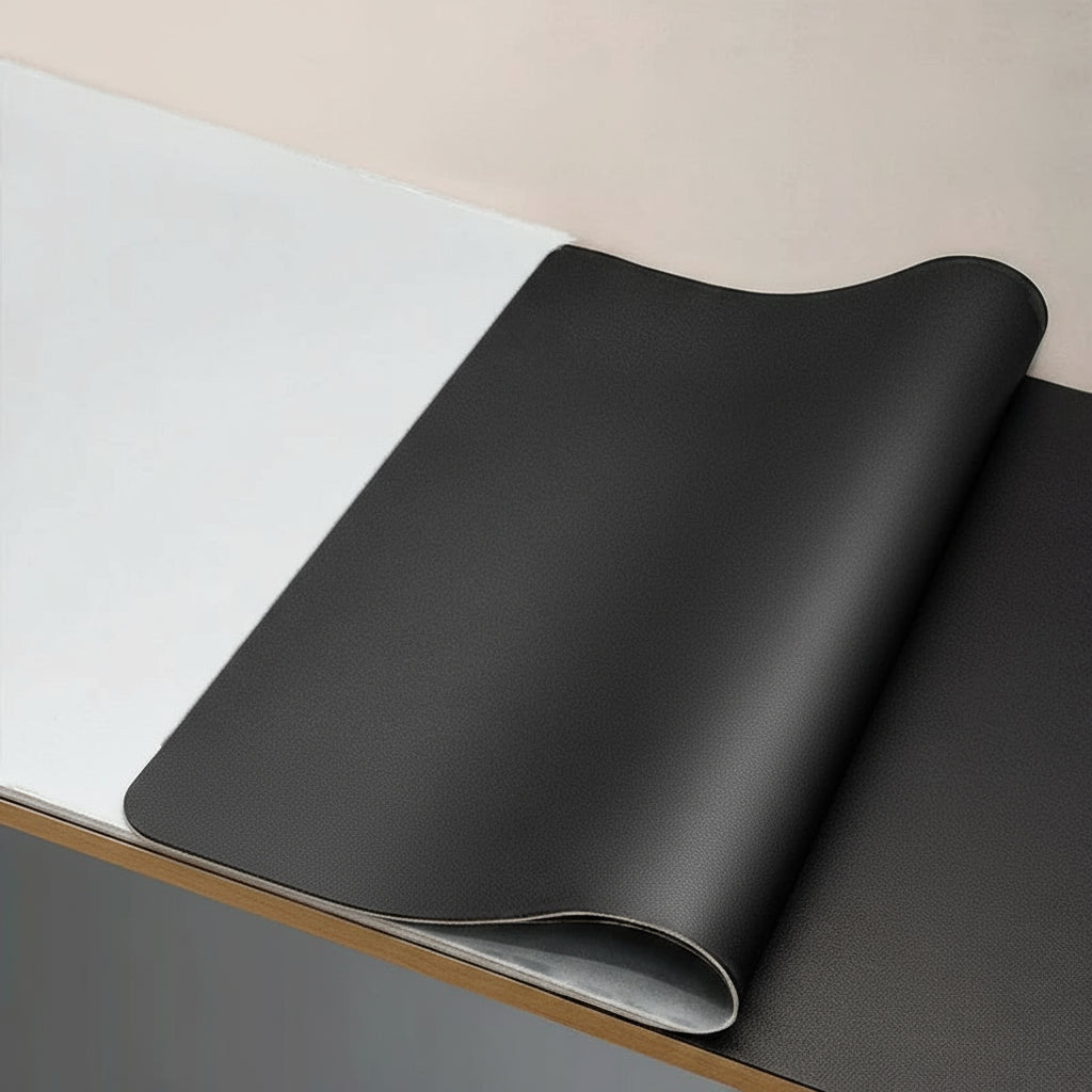 DESKSHIELD – Tapis de bureau en PU cuir premium pour un contrôle précis de la souris